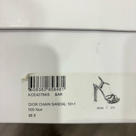 Dior Calzatura black chain sandal size 8.5 - Picture 13 of 16